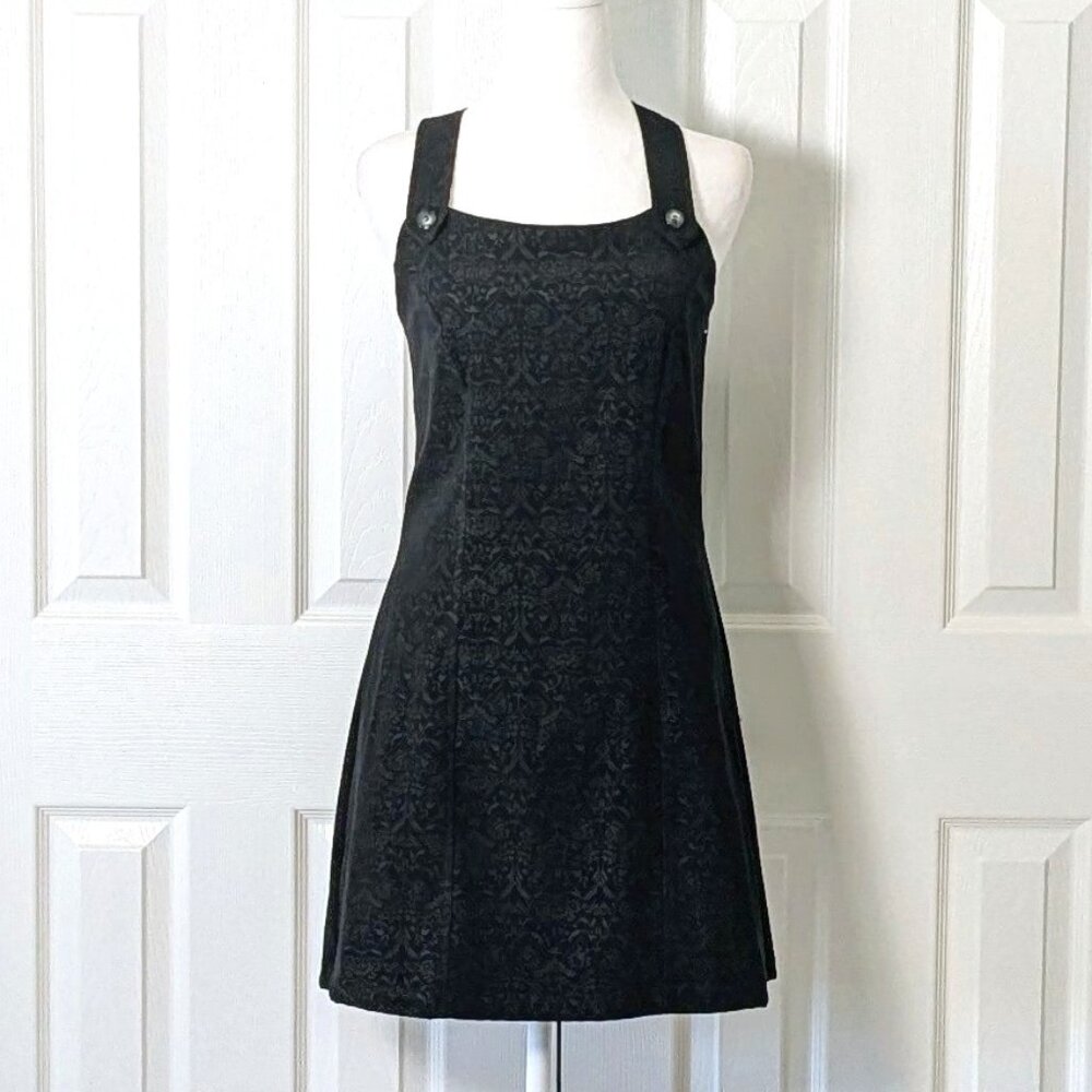 ARIZONA JEAN COMPANY Women's Wide Strap Textured Dress  Size M  Black